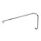 FHC 8" Pull 22" Towel Bar Combo With Metal Washers, Polished Chrome (US26) Finished