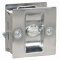 Trimco Pocket Door Pull with locking function, for 1-3/8" and 1-3/4" Door