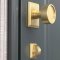 Emtek #8582 Square, Double Rosette, Thumbturn Privacy Bolt, Application