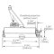 Accentra YDC204 Door Closer, Non-Hold Open with Tri-Packed Arms, Spring Size 4, Specs
