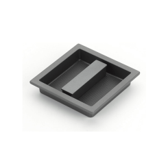 Modo Square Recessed Pull - Gun Metal