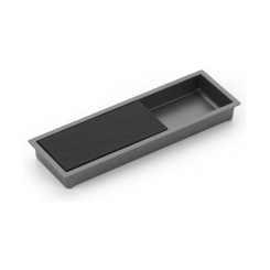 Modo Two Tone Recessed Pull - Gun Metal / Matte Black