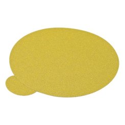 Hafele Abrasive Paper Disc, 5" Aluminum Oxide, PSA, Tabbed, NO Holes, Grit 100 Pack of 100