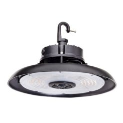Topaz HBC-200W-PCTS LED Round High Bay Luminaries , 150-200W, CCT Selectable, Black Trim