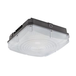 Topaz F-CPS/40W/K/BZ-87 LED Square Canopy, 40W, 4000K CCT, Bronze finish