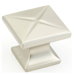Northport Square Knob - Satin Nickel