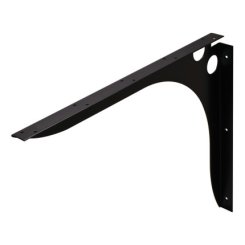 Hafele SpeedBrace Work Surface Bracket, Rigid, Centers, 610 mm x 45 mm x 533 mm (LxWxH), Black
