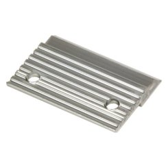 Hafele Z-Clips, 144" Width, 3/8" Lift-Off, Aluminum, Mill Finish, Without Holes