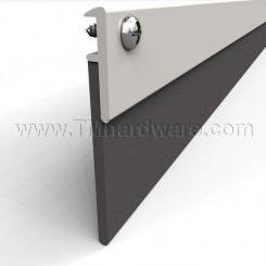 Zero #339W-MS Meeting Stile, Aluminum or Bronze Casing with 1.5" Neoprene Seal