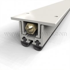 Zero #355, Automatic Door Bottom, Mortised for Metal Door with Double Neoprene Seal, .5" Drop
