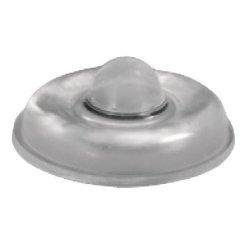 Door Buffer, Press-Fit, 2-Piece Silent Touch, 8.5mm System Hole, Silver , Box of 1000 Pcs.