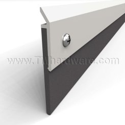 Legacy #7836 Door Sweep, Aluminum Casing with 1.25" Neoprene Seal