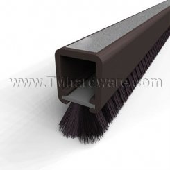 Zero #5832 Door Gasket, Mortised Casing with .187" Polypropylene Brush