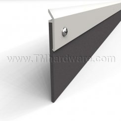 Zero #639W Door Bottom, Aluminum Casing with 3" Neoprene Seal