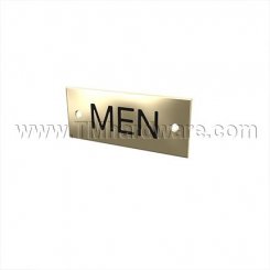 Rockwood #670M, Engraved Bathroom Sign - "MEN"