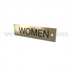 Rockwood #670W, Engraved Restroom Sign - "WOMEN"