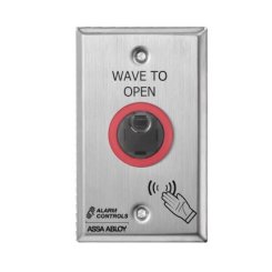 Norton  6" Round Wall Switch, Door Closer Accessory, Battery Technology, Single Gang