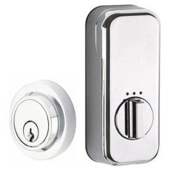Emtek EM8467 Modern Brass Deadbolt, EMPowered Smart Lock, Single Cylinder, Oil Rubbed Bronze (US10B) Finish