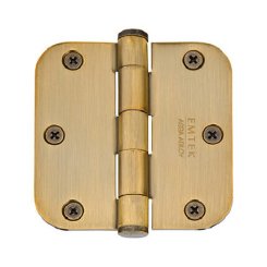 Emtek 96233 Solid Brass Hinges, Plain Bearing, 3.5" x 3.5", US7 Finish