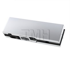 Rockwood Glass Patch Fitting, Bottom Glass Door Patch, Clear Anodized Aluminum (US28) Finish