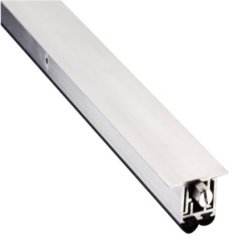 Pemko #420 Automatic Door Bottom, Mortised for Metal Door with PemkoPrene® Rubber Seal, 32" Length, Mill Aluminum Finish