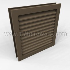 Activar Door Louver 1100A, Adjustable "Z" Blades, Self-Attaching Frame, For 1-3/8" to 1-3/4" Doors, up to 2' x 2'-6"