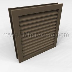 Door Louver 1900A, Fire Rated, Adjustable Fusible Link Blade, 1-3/4" Doors, up to 2' x 2'