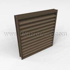 Activar Door Louver 1100CORE, Adjustable "Z" Blades, Transom Installation, up to 2' x 2'-6"