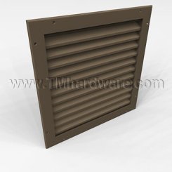 Activar Door Louver 1100C, Adjustable "Z" Blades, Single Flanged Frame, up to 2' x 2'-6"