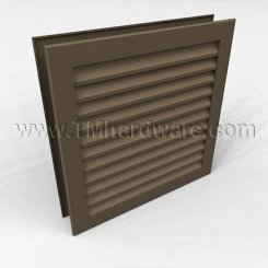 Door Louver 700A, Inverted Split "Y" Blades, Two Piece Louver, Min. 1-3/8" Thick Door, up to 4' x 6'-8"