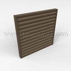Door Louver 800CORE, Inverted Y-Blades, Transom Installation, up to 4' x 6'-8"
