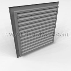Door Louver 800C, Inverted Y-Blades, Single Flanged Frame with Moulding, up to 4' x 6'-8"