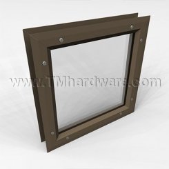 Vision Lite VSIG, Slimline Low Profile Beveled Frame, 1" - 3" Doors, Glass up to 1", up to 5' x 8.5'