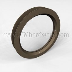 Vision Kit VSLR, Slimline Low Profile Round Frame, 1-3/4" Doors, Glass up to 1/4", 12" or 18" Dia.