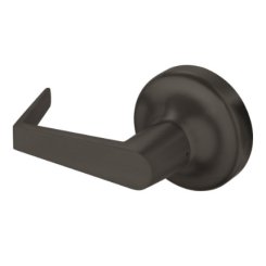 Accentra AU-448F Rose x Lever Trim, Dummy Free-Wheeling Lever, Passage, Augusta Lever, Dark Bronze Painted Finish