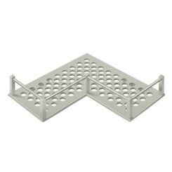 Deltana Bathroom Basket Soap Dish, Heavy Duty, Brass, Universal Corner Satin Nickel (US15) Finished