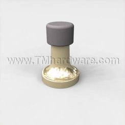 Deltana 1-3/8" Baseboard Door Stop, Solid Brass