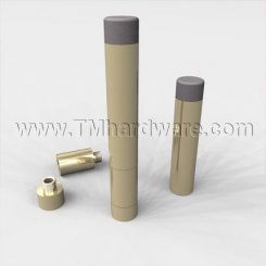 Deltana Extendable Baseboard Door Stopper, Solid Brass
