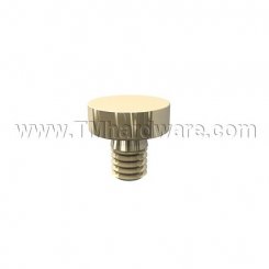Deltana, Button Tip Cabinet Finial, Solid Brass, 1/8"