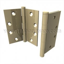 Deltana, Plain Bearing, Brass, Standard Weight, 5 Knuckle, Full Mortise Hinge, 5" x 5"