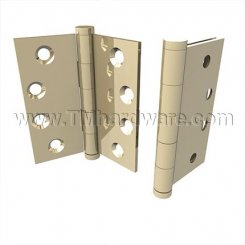 Deltana, Plain Bearing, Brass, Standard Weight, 5 Knuckle, Full Mortise Hinge, 4" x 4"