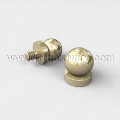 Deltana DTDSBT Ball Tip, Solid Brass
