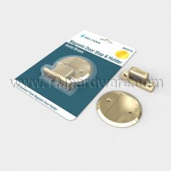 Deltana Magnetic Flush Door Holder, 2-1/2" Diameter, Blister Packed Edition