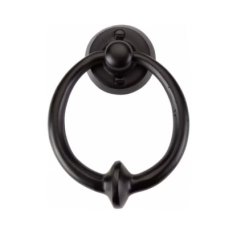 Emtek Bronze Door Knocker with Ring Pull Flat Black Bronze Finished