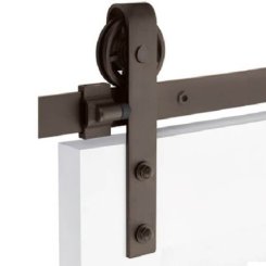 Emtek Classic Face Mount Barn Door Hanger in US10B Finish
