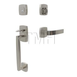 Emtek 4715BRL Entry Set in Polished Nickel - Lifetime Finish (US14)