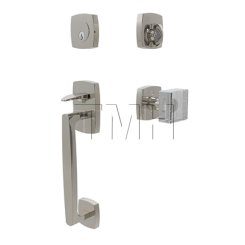 Emtek 4715MSC Tubular Entry Set in Satin Nickel Finish (US15)