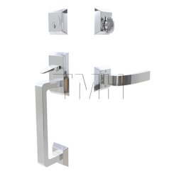 Emtek 4716BRL Entry Set in Polished Chrome Finish (US26)