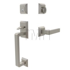 Emtek 4716DT Entry Set in Satin Nickel Finish (US15)