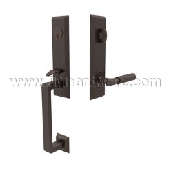 Emtek 4717MYL Entry Set in Oil Rubbed Bronze Finish (US10B)